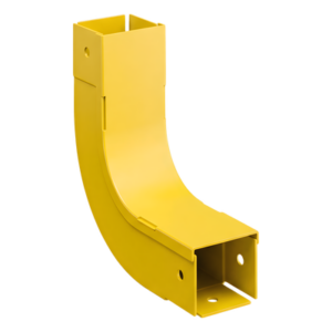 Bajada Vertical Interior 90° / Radio de Curvatura 50.8 mm / Altura 176.3 mm / Canaleta 2x2 / PC/ABS / Amarillo
