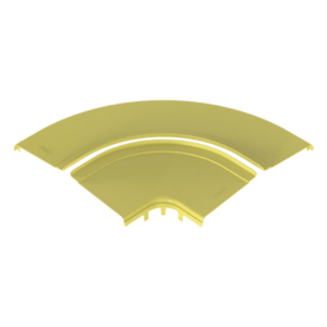 Tapa para Ángulo Recto Horizontal 90° / Sistema 12x4 / Longitud 456.9 mm / Apertura 3/4" (19 mm) / ABS 94V-0 / Amarillo