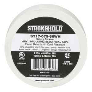 Cinta Aislante Eléctrica / PVC 0.18 mm / 19 mm x 20.12 m (66 ft) / 600V / UL 510 / -10°C a 80°C / Interior-Exterior