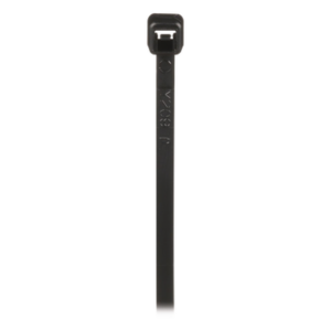 Cincho de Bloqueo / 203 mm (8 in) largo / 2.5 mm ancho / Nylon 6.6 UV / Negro / 1000 pz