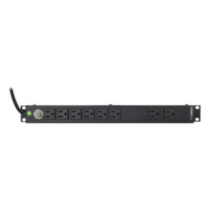 PDU Horizontal / 8 Contactos NEMA 5-15R / 120Vca / 15A / Rack 19" 1U / Cable 2.5 m (8.2 ft)