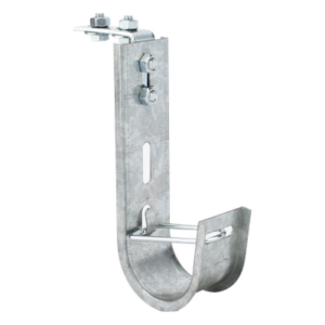 Soporte J-Hook para Cableado Estructurado / Capacidad 28 Cables Cat6 / Acero al Carbono / Instalación Interior