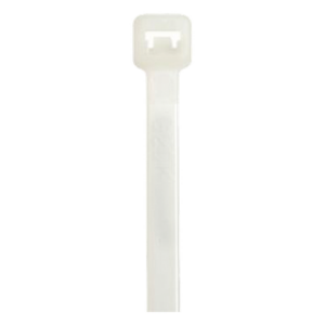 Cincho de Nylon / 250 mm (9.84 in) largo x 4.8 mm ancho / Plenum / Rango -40°C a 85°C / Tensión 178 N / UL 62275 / Paquete 100 pz