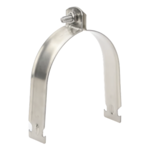 Abrazadera Strut Clamp / Acero Inoxidable 304 / 4" (101.6 mm) / Tubo 114 mm / Ancho 32 mm / Tornillo M8 Incluido