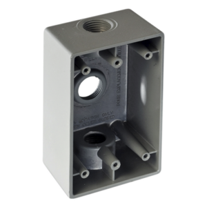 Caja Condulet / 19 mm (3/4") / Tres Bocas / Aluminio Diecast / NPT / Intemperie