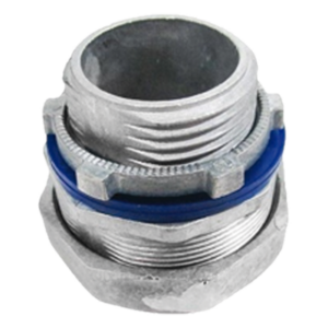 Conector Recto para Tubo Liquidtight / 3/4" (19 mm) / Acabado Bruñido Brillante / Sellos y Contratuerca Incluidos / NEMA FB-1 / UL 514B