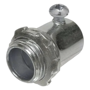 Conector para Pared Delgada / 3/4 in (19 mm) / Acero / Tornillo de Fijación / 1.087 in x 1.47 in