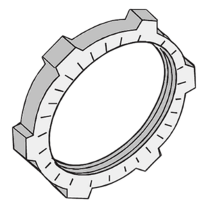 Contratuerca Metálica / Zamac / 3/4" (19 mm) / Acabado Metálico / Uso Industrial
