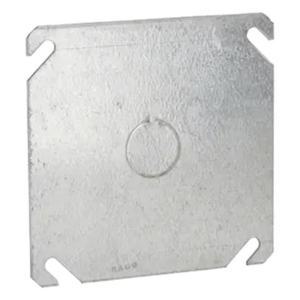 Tapa Cuadrada / Acero Galvanizado / 4 x 4 x 0.063 in / Entrada 1/2 in / UL Listed / Caja 4 in