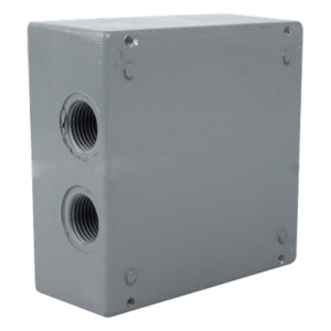 Caja Condulet Cuadrada / 4 Bocas 3/4" (19.05 mm) / Aluminio Diecast / IK09 / Intemperie