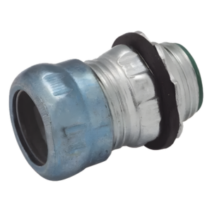 Conector de Compresión / Pared Delgada 3/4 in / Acero Galvanizado / Aislado / 1.35 in (34.29 mm) x 1.255 in (31.88 mm)
