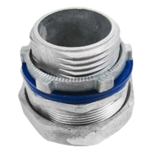 Conector Recto para Tubo Liquidtight / 2" (50 mm) / Brunido Brillante / Contratuerca y Sellos Incluidos / Normas NEMA FB-1, GSA/F406D, UL 514B