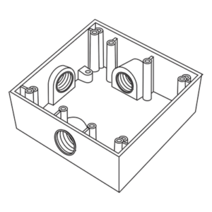 Caja de Conexión a Prueba de Intemperie / 3 Bocas 3/4" (19.05 mm) / Aluminio Diecast / IK09 / 492 cm³ / 0.395 kg