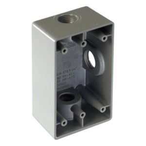 Caja Condulet / 1" (25.4 mm) / Tres Bocas / Aluminio Diecast / NPT / Intemperie