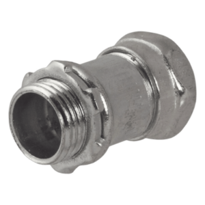 Conector Recto Compresión / Acero Galvanizado / Pared Delgada 1" / 48.26 mm (1.9 in) Largo / 41.65 mm (1.64 in) Diámetro / 0.11 kg (0.26 lb)
