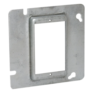 Sobretapa Cuadrada / Acero Galvanizado / 4.688 x 4.688 x 0.5 in / Capacidad 3.5 in³ / UL Listed