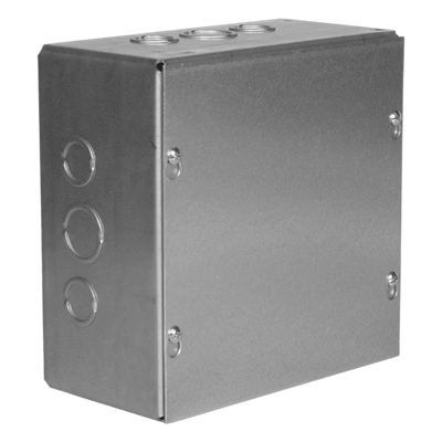Caja de Conexiones / Acero Galvanizado / 12 x 12 x 4.188 in / 6 Entradas Laterales-Finales / UL Listed