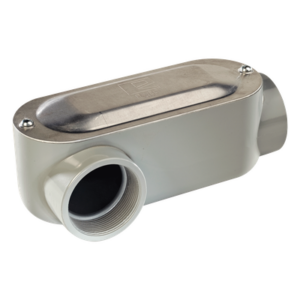 Caja de Registro Ovalada / Roscada NPT 1/2" (12.7 mm) / Aluminio Diecast / Hermética / UL y CSA