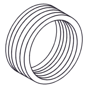 Reducción Bushing / Aluminio / 1" a 3/4" / Uretano Púrpura / Clase I, II, III / Conduit Rígido e IMC