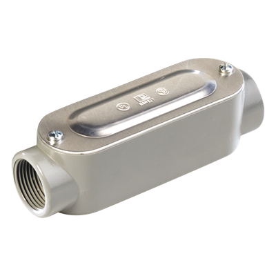 Caja de Registro Ovalada Tipo C / 1 1/2" (38.1 mm) / Aluminio Diecast / Rosca NPT / Hermética / UL y CSA