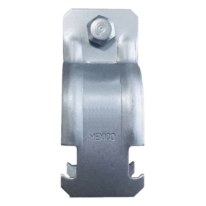Abrazadera Unicanal / Conduit Cédula 40 / 38 mm (1 1/2') / Acero Calibre 14 / Industrial
