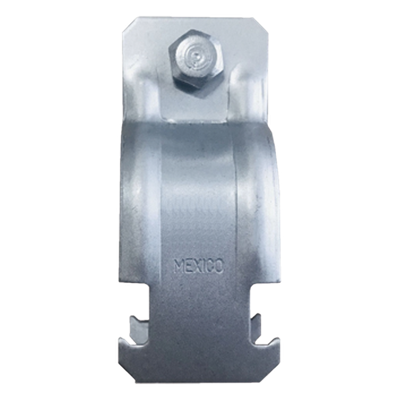 Abrazadera Unicanal / Conduit Cédula 40 / 38 mm (1 1/2') / Acero Calibre 14 / Industrial
