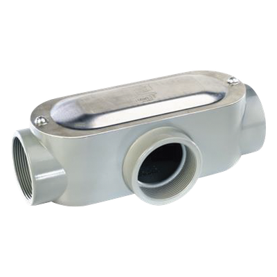 Caja de Conexión Ovalada / Tipo T / 1 1/2" (38.1 mm) / Volumen 512.6 cm³ / Aluminio Diecast / NPT / UL y CSA