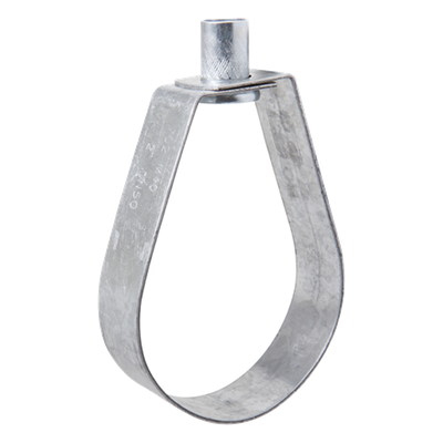 Abrazadera Tipo Pera / 4" (115 mm) / Carga 669 kg / Tuerca 1/2" / Cincado Electrolítico 5 micras / Diseño Monobloque