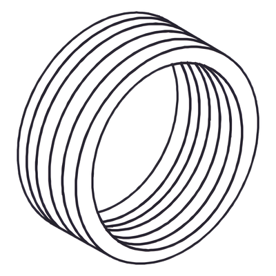 Reducción Bushing / Aluminio / 1 1/2" a 1" / Recubrimiento Uretano Púrpura 2 mil / Conduit Rígido e IMC / Clase I, II y III