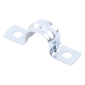 Abrazadera Omega / Conduit 3/8" (9.52 mm) / Acero 0.9-1.2 mm / Carga 30 kg / Cincado 5 Micras