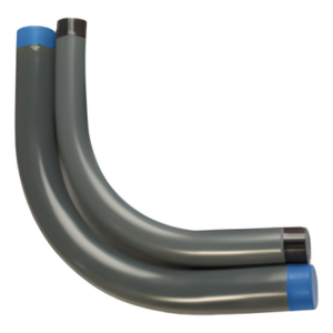 Codo Conduit Rígido / Aluminio 6063 / Recubrimiento PVC 40 mils / 2" (50.8 mm) / NPT ANSI C80.5 / IK09 / UL-6A
