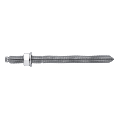 Espárrago Químico / Acero Galvanizado M20 / Largo 260 mm / Rosca 170 mm / Clase 5.8 / Recubrimiento ≥ 5μm