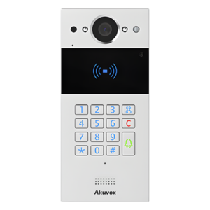 Videoportero IP SIP / 2 Megapixel / Teclado y Lector NFC+RFID 125 kHz / Control de 2 Puertas / PoE / IP65 / Notificación App y Llamada Telefónica / PIN Temporal