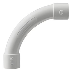 Curva para Tubería Rígida / 25 mm / PVC Auto-extinguible / Libre de Halógenos / Eléctrica y Telecomunicaciones