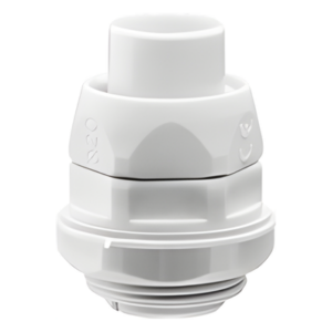 Conector Flexible a Caja / PVC 20 mm / IP55 / Auto-Extinguible / Libre de Halógenos / -24°C a 60°C
