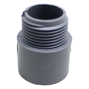 Conector para Conduit Cédula 40 / 1/2" / PVC Sin Plastificante / Unión Cementada / UL 651 / 60°C / Subterráneo e Intemperie
