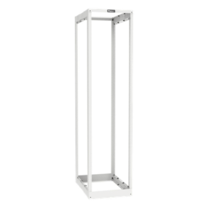 Rack de Cuatro Postes / 45 Unidades de Rack / Profundidad Ajustable 584.2 a 1066.8 mm (23 a 42 in) / Carga Estática 907.2 kg (2000 lbs) / Rieles Roscados #12-24 / Color Blanco