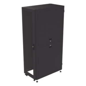 Gabinete Rack de Piso / 19" Estándar / 42UR / 600 mm x 1000 mm / Acero / Puerta con Cristal Templado