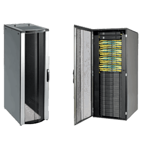 Gabinete Rack / 42 UR / 2000 x 800 x 1100 mm (78.7 x 31.5 x 43.3 ft) / Capacidad 1134 kg (2500 lb) / NEMA 12 / Con Organizadores de Cables