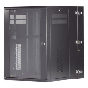 Gabinete de Montaje en Pared / 18 UR / 19in / 762mm (30in) Profundidad / Ventana de Seguridad / Acero
