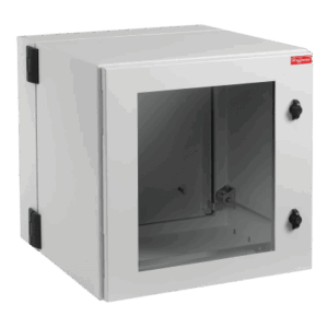 Gabinete Industrial / 12 UR / Puerta con Ventana / NEMA 12 / IP55 / IK10 / Montaje en Pared / 612 x 600 x 610 mm