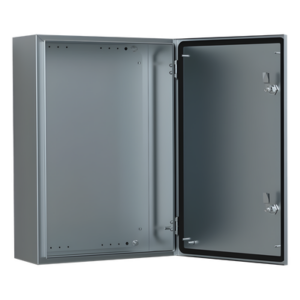 Gabinete Industrial IP66 / Acero Inoxidable 304L / 800x800x300 mm / Cerradura Doble / Puerta 130° / Placa Montaje 2 mm