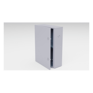 Gabinete para Baterías / Acero Galvanizado / 2 Unidades / Montaje en Poste / Exterior IP / 700 mm (2.3 ft) x 208 mm x 505 mm