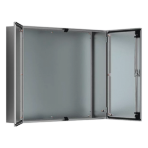 Gabinete de Doble Puerta / 1200 x 1200 x 400 mm / Acero Inoxidable Cepillado / IP55 / NEMA 12 / IK10