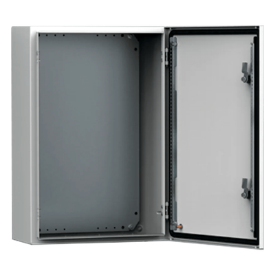 Gabinete de Pared para Exterior / IP66 NEMA 4/12/13 / IK10 / Acero 1.5 mm / 400 x 300 x 155 mm (15.7 x 11.8 x 6.1 in) / Bisagras Ocultas 130°