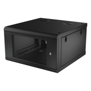 Gabinete de Pared / 6U Rack 19 in / 635mm Profundidad (2.08 ft) / Acero Calibre 18 / Carga 100 kg / Puerta Perforada