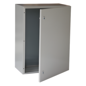 Gabinete de Acero para Intemperie / IP66 / IK10 / 600 x 800 x 300 mm / Placa Trasera Metálica / Cerradura con Llave