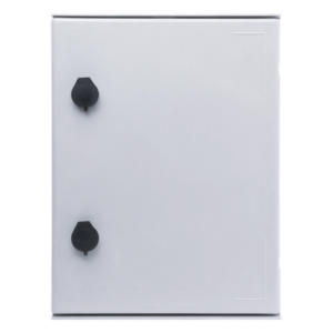 Gabinete de Poliéster / IP65 / 300 x 400 x 200 mm / Carga 30 kg / Placa Trasera Incluida / Cerradura con Llave