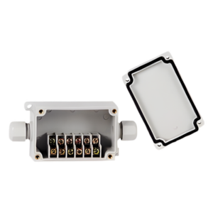 Caja de Conexión Exterior / 6 Líneas / IP66 / -40 a +120 °C / 110 VCA 3 A / 12-22 AWG