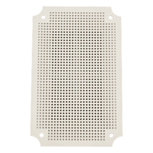 Placa Interna para Gabinete IP65 / ABS Resistente a Impactos / 250 x 160 mm / Instalación Torre, Poste o Pared / Optimizada para PoE y Baterías
